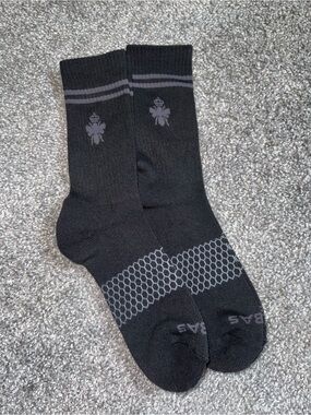 Bombas Honeycomb 2-Pack Crew Calf Socks Size Medium Brand New Unisex Blk 2-Pairs